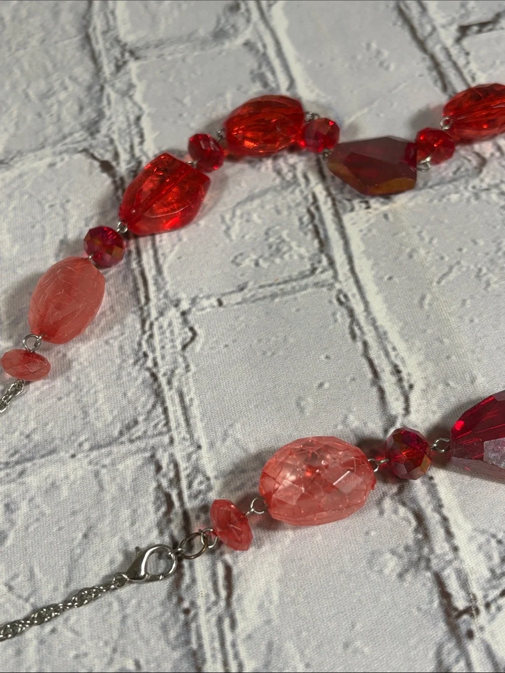 Red Costume Crystal Jewelry Necklace